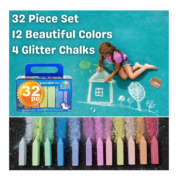 Sidewalk Chalk 32-Piece Set - Picture 13 of 13